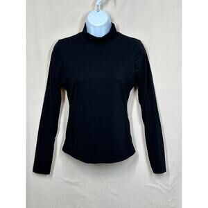 PUMIEY NWOT ShapeTop Black M Streetwear Quiet Luxury Casual Mock Neck Long Slv